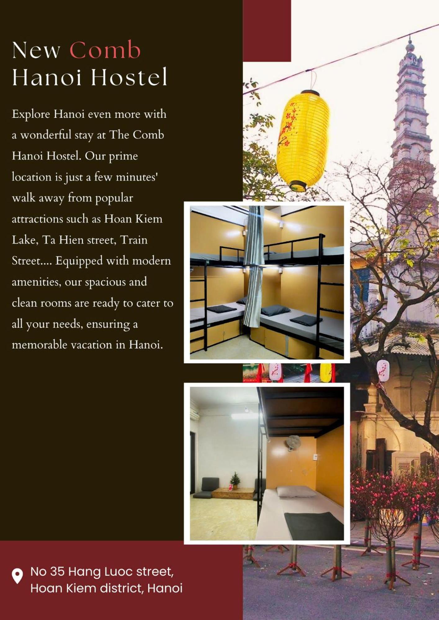 Hanoi New Comb Hostel 外观 照片